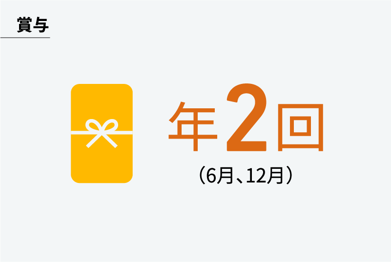 賞与年2回（6月、12月）
