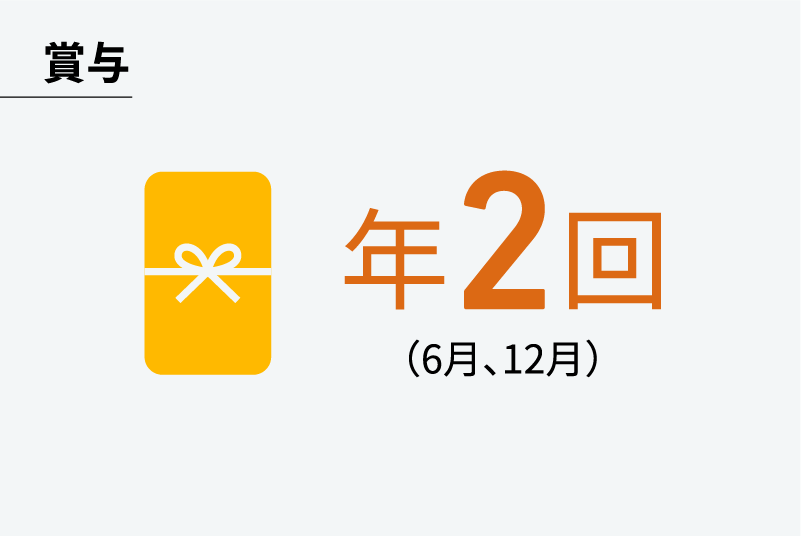 賞与年2回（6月、12月）