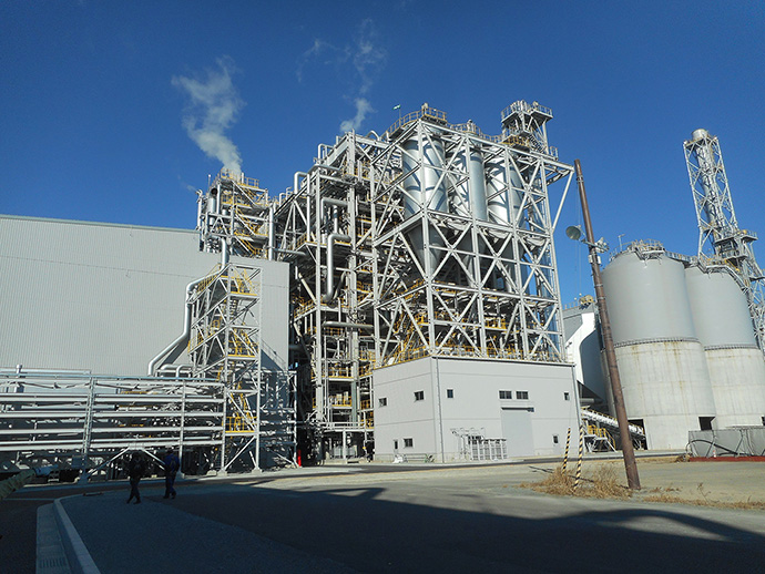 相馬エネルギーパーク合同会社が運営するバイオマス混焼式発電所
