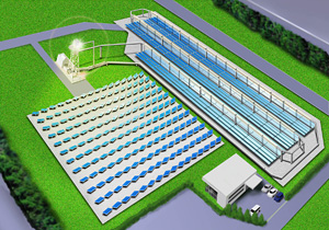 HSTS集光・集熱検証設備のイメージ