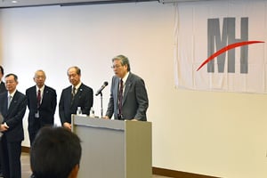 MHPS西澤社長による年頭挨拶の様子