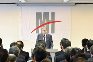 MHPS西澤社長による年頭挨拶の様子2