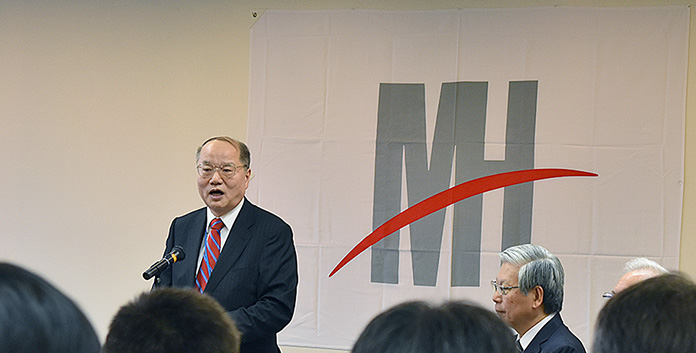 MHPS 安藤社長による年頭挨拶の様子