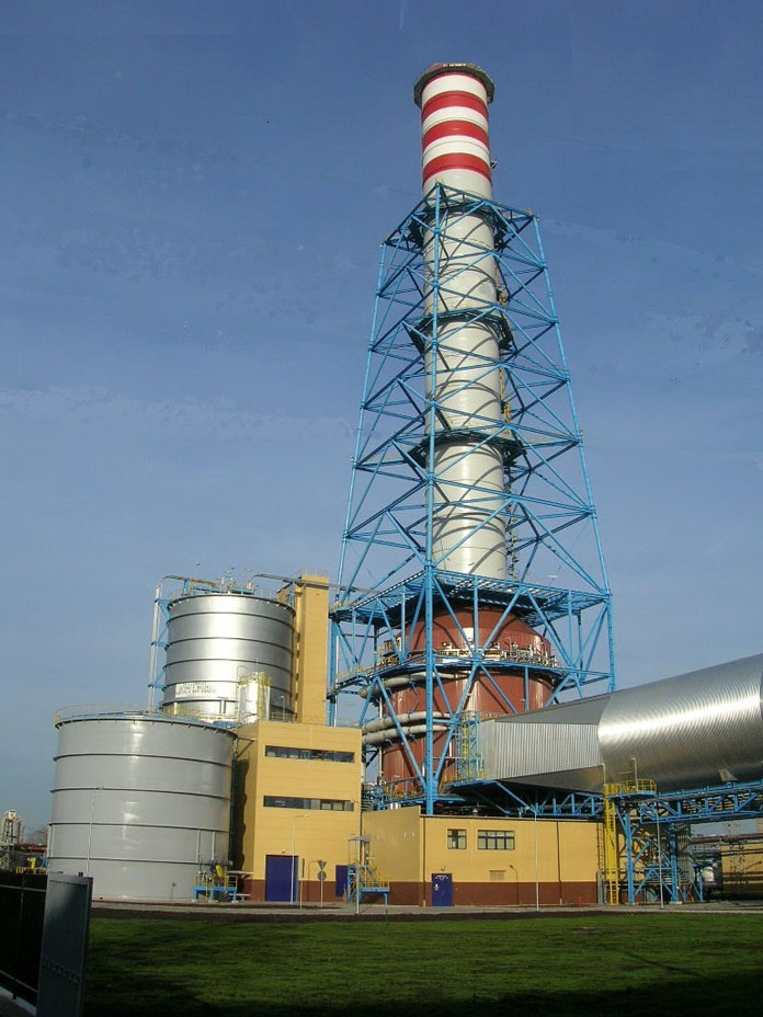 ポーランド・コジェニッチェ発電所に納入した排煙脱硫装置