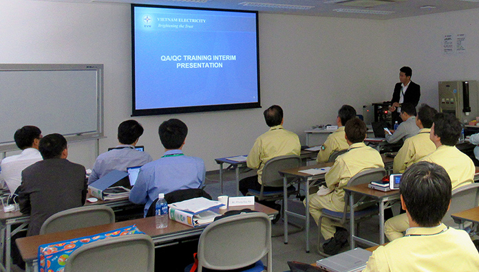 Training interim presentation by EVN trainees