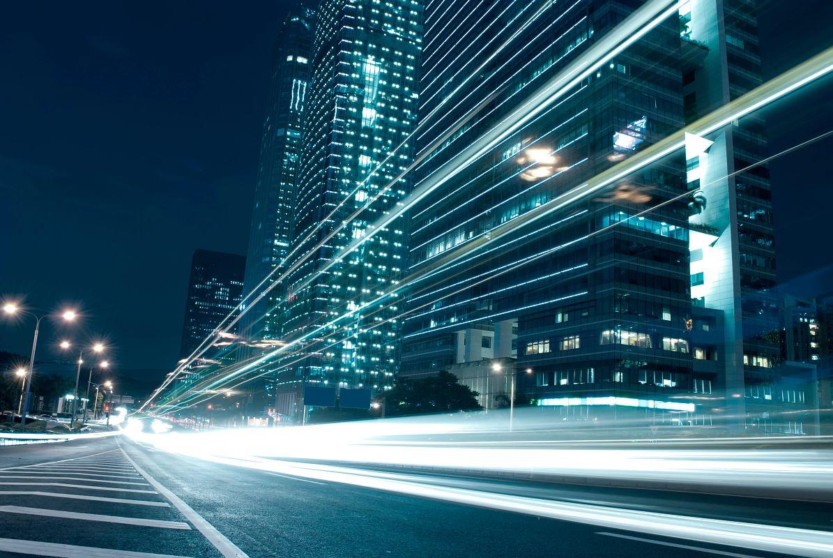 Urban landscape at night