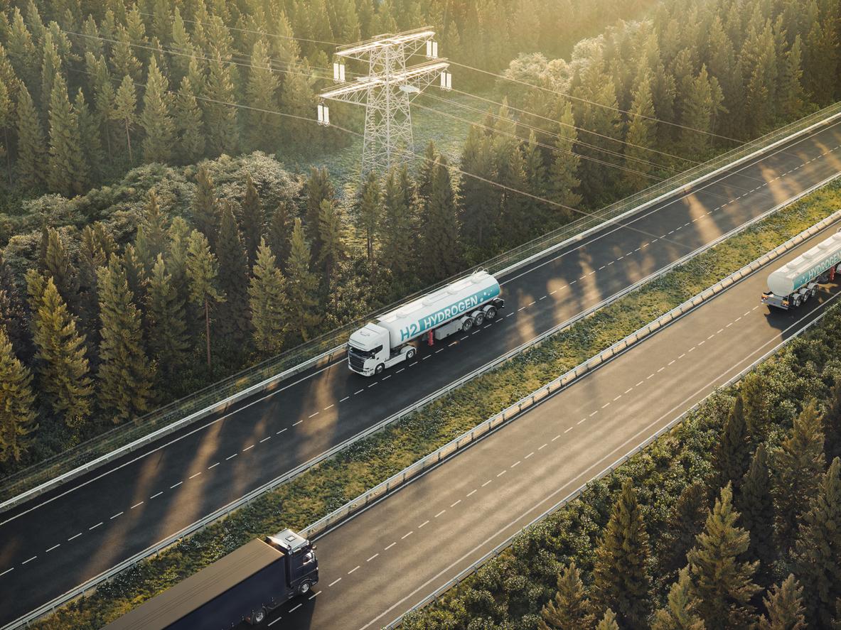 Hydrogen H2 truck