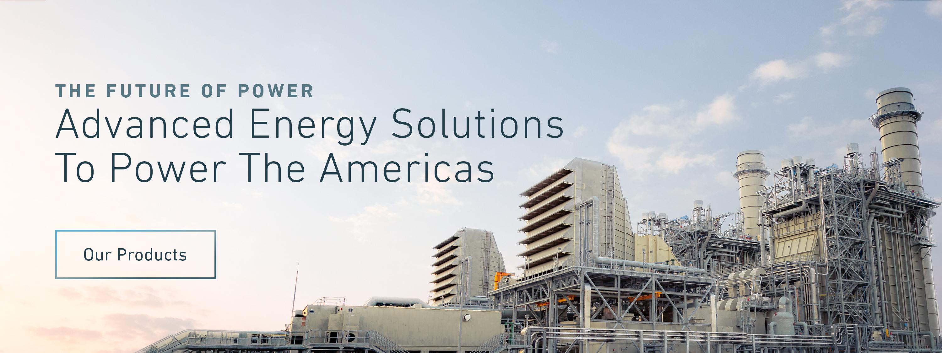 Advanced Solutions Power Plant during a sunrise