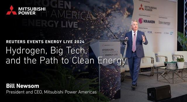 President & CEO of Mitsubishi Power Americas, Bill Newsom, speaking at Energy LIVE 2024