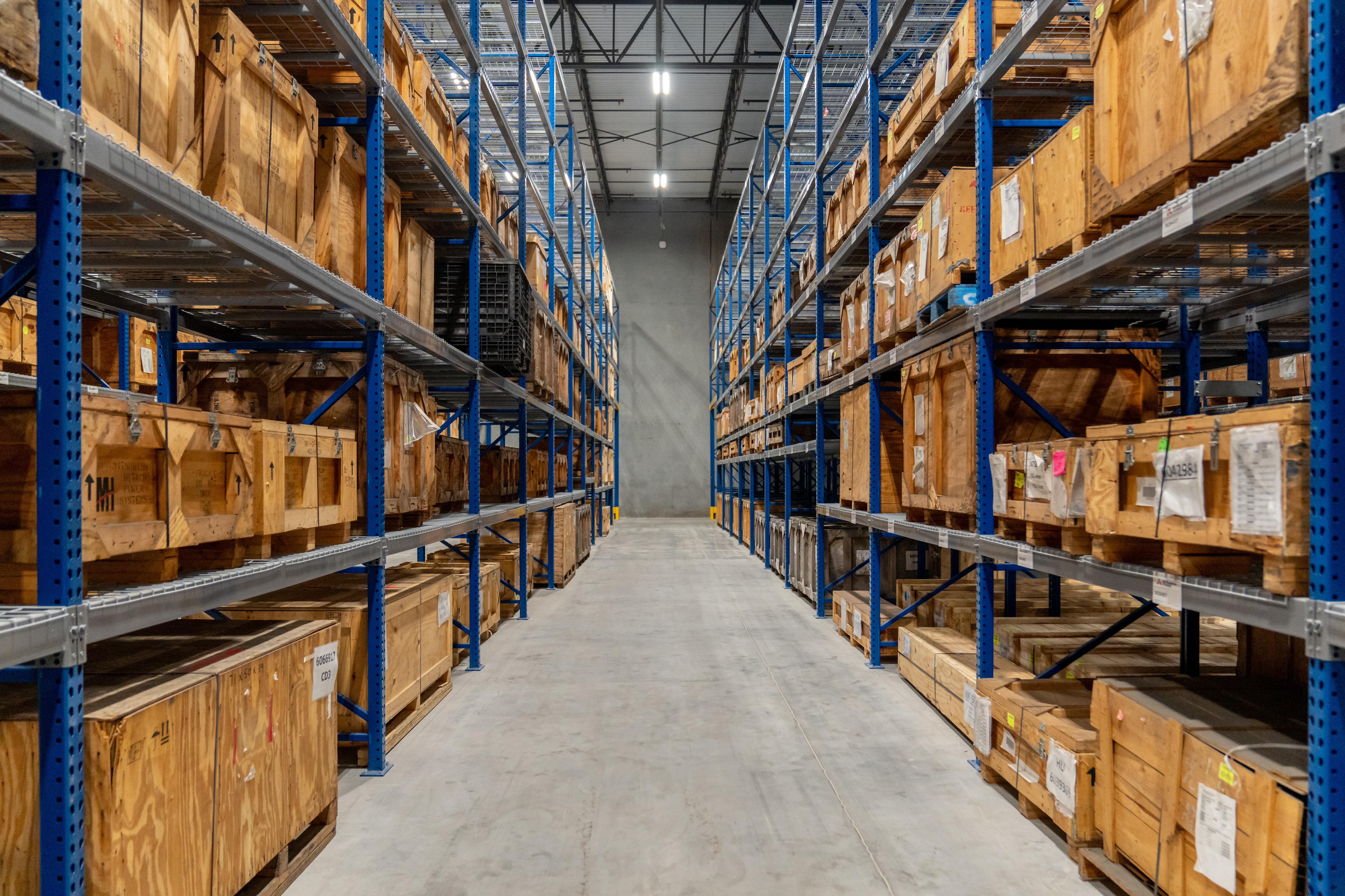 Picture inside of Mitsubishi Power's Nona Distribution Center