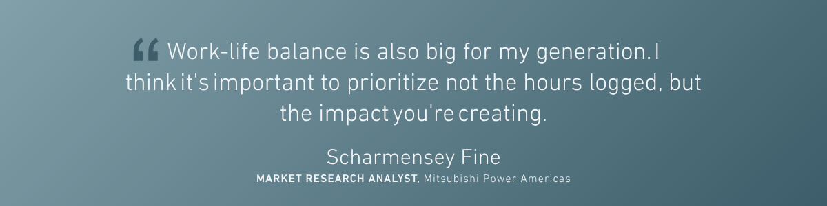 Quote from Scharmensey Fine, Market Research Analyst at Mitsubishi Power Americas
