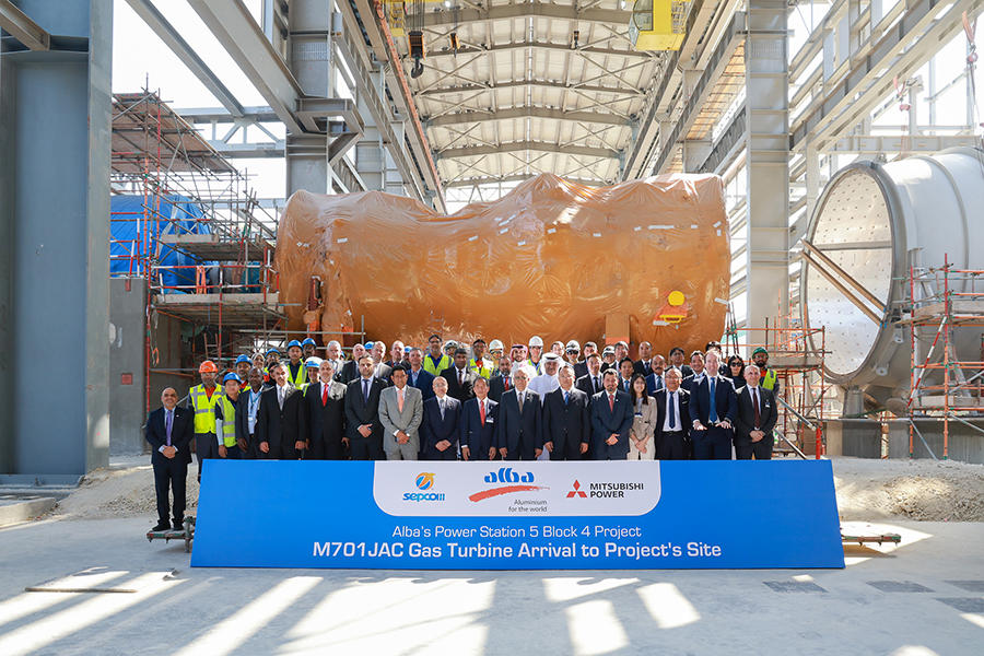 Alba, one of the world's largest aluminium smelters, marks a new milestone in its Power Station 5 Block 4 Project with the arrival of Mitsubishi Power's M701JAC Gas Turbine with a special ceremony on 24 October 2023 on the Project site