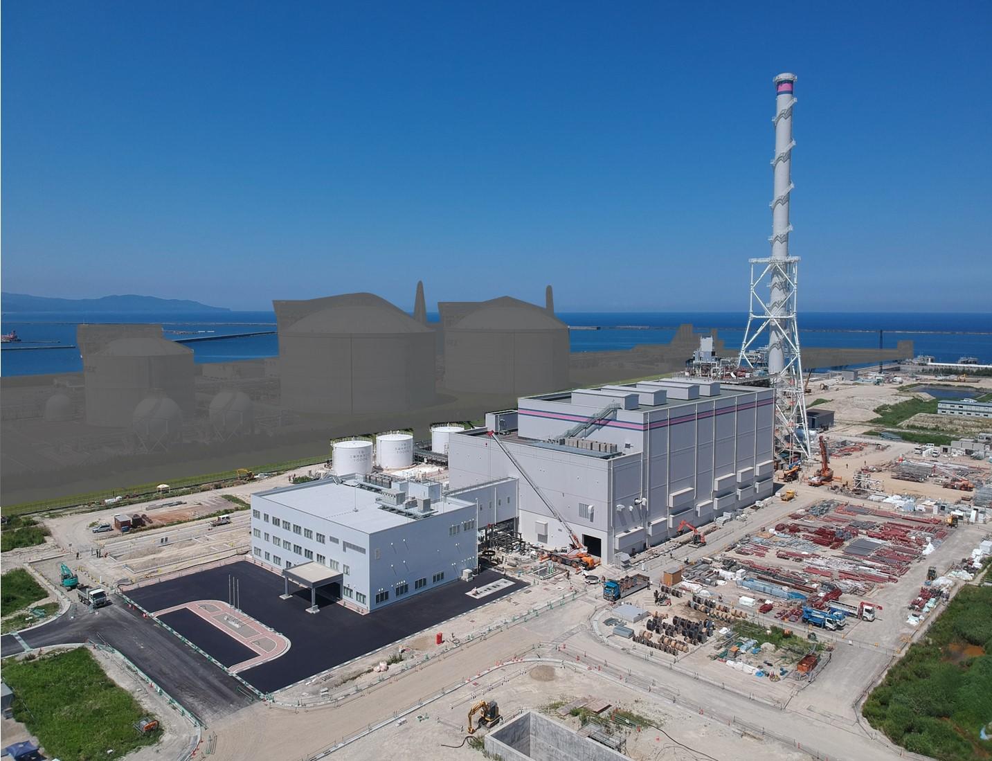 Joetsu Thermal Power Station Unit 1 Currently Under Construction (Photo: Tohoku Electric)